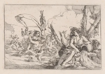 Voda, reprezentovaná najádou sedící u paty stromu..., 1640-60.