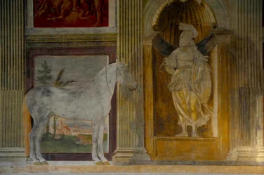 Sál koní, Sala dei Cavalli, v Palazzo del Te, 1526-1534