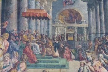 Darování Říma, detail