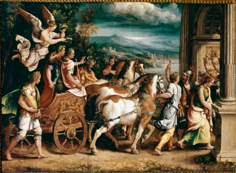 Triumf Tita a Vespasiana (malba, cca 1537)
