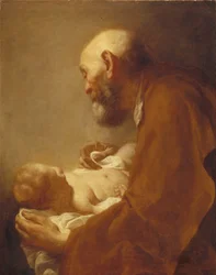 Svatý Šimon s Ježíškem, 18. století.