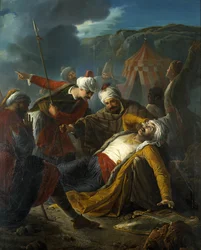 Smrt Draguta (tureckého piráta) během obléhání Malty Turky v roce 1565 - Giuseppe Cali