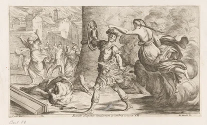 Geest van Creüsa verhitt aan Aeneas Aeneas je osloven obrazem a stínem prohlubně (titul na předmětu) Omzwervingen van Aeneas (název série) L