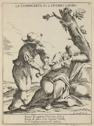 Příležitost dělá zloděje. La commodità fa luomo ladro, 1678
