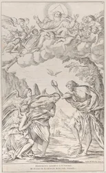 Deska 8: Křest Krista, 1678.