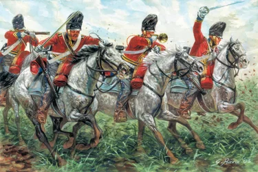 První říše: , skotský dračí pluk, a Waterloo