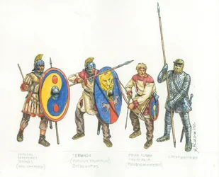 Římská armáda: legionářský pomocný lučištník a katafrakt