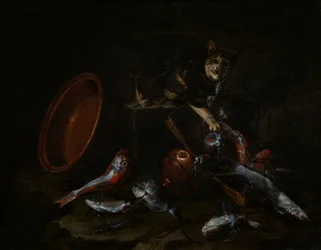 Kočka krade ryby, konec 1660.