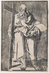 Svatý Filip stojící s knihou a křížem, ca. 1590-1600.