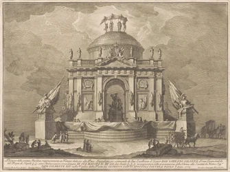 Prima Macchina pro Čínu z roku 1773: Chrám míru, 1773.