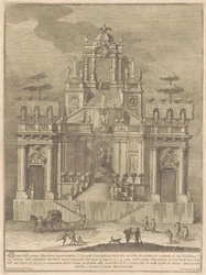 Prima Macchina pro Čínu z roku 1778: Venkovský Belevedere s Herkulem a Antaeem