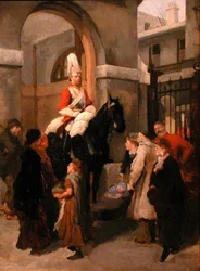 Whitehall (olej na panelu)