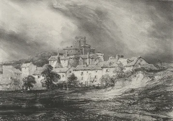 Hrad Pont-Gibaud, 1830.