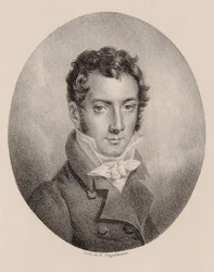 Portrét houslisty a skladatele Josefa Maysedera 1789-1863.