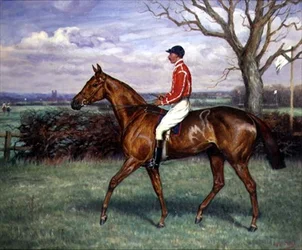 Steeple Chaser s Jockey Up