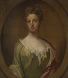 Lady Mary Berkeley, manželka Thomase Chamberse, ca. 1700.