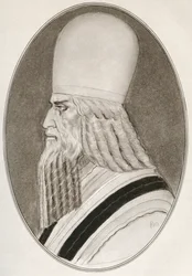 Zoroaster, aka Zarathustra, Zarathushtra Spitama nebo Ashu Zarathushtra, z Living Biography of Religious Leaders