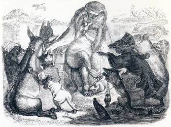 Zvířata nemocná morem - Bajky od La Fontaine
