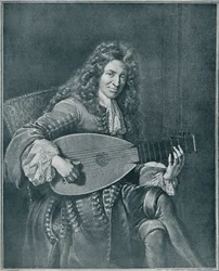 Charles Mouton, c1626-1710. Francouzský loutnista a skladatel loutny, 1909