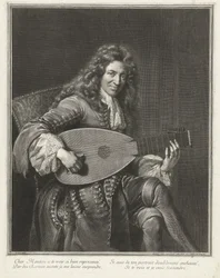 Portrét skladatele Charlese Moutona (asi 1626-1710)