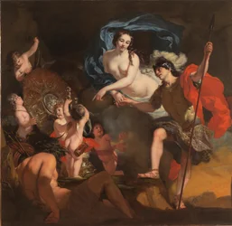 Venuše předkládá Aeneovi zbraně, 1668.