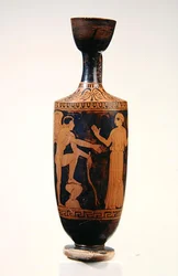 Lekythos, cca 425-400 př. n. l. (keramika)