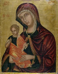 Madonna a dítě, cca 1600 (tempera na cedrovém dřevě)