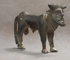 Řecký bronzový Acheloos, asi 500-450 př. n. l.