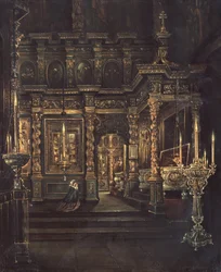 V katedrále Nanebevzetí Panny Marie v Rostově, 1862