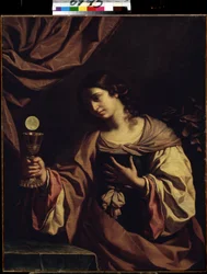""Allegorie de la Foi"" (Alegorie víry) obraz Giovanni Francesco Barbieri dit Il Guercino (Le Guerchin) (1591-1666)