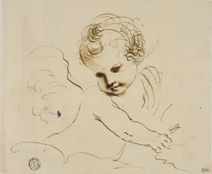 Putto v oblacích