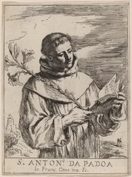 Svatý Antonín z Padovy.