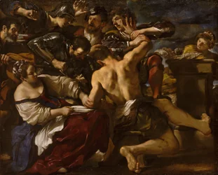 Samson zajatý Filištíny, 1619