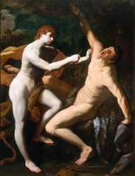 Apollón a Marsyas, kolem roku 1625