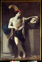David drží Goliášovu hlavu Obraz Guido Reni dit le Guide (1575-1642) 1606 Sun. 2,37x1,37m