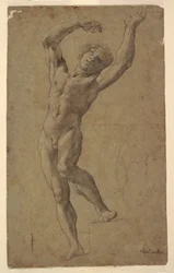 Studium pro St. Sebastian, Pomarici Santomasi Museum, Apulie, Itálie