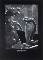 O zmijím kousnutí, Tak pravil Zarathustra, 2024 (dřevoryt a sítotisk)