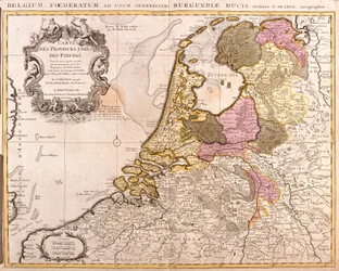 Mapa Spojených provincií Nizozemska (lept