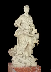 Marie Leszczynska (1703-68) jako Juno, 1731 (mramor)
