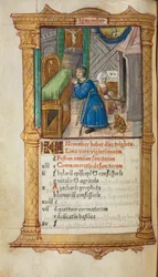 Tištěná kniha hodin (římské užití): fol. 12v, listopadová kalendářní strana