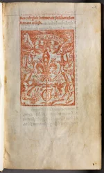 Tištěná kniha hodin (užívání v Římě): fol. 1r, tiskařská značka