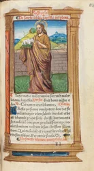 Tištěná kniha hodin (římské užití): fol. 98r, sv. Jan Křtitel