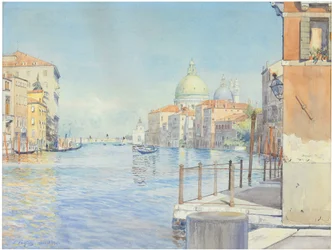 Canal Grande, Benátky, s Santa Maria della Salute