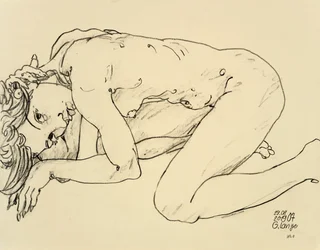 Ženský akt, vysílání signálů