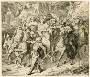 Únos Martina Luthera na jeho zpáteční cestě - 1521 - Hauptmannem von Berlepschem a Burkhardem Hundem, protože tam byla bula o exkomunikaci papeže a zákazu císaře