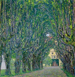 Avenue v parku hradu Kammer, 1912