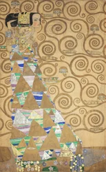 Stoclet Frieze, Detail: The Expectation, 1905-1909.