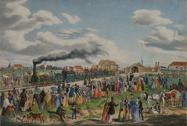 Otevření železnice Mnichov-Augsburg dne 1. září 1839, 1839.