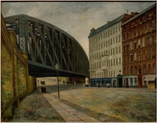 Most přes Ackerstraße, severní Berlín