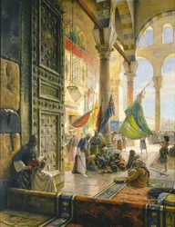 Nádvoří Umajjovské mešity, Damašek, 1890
